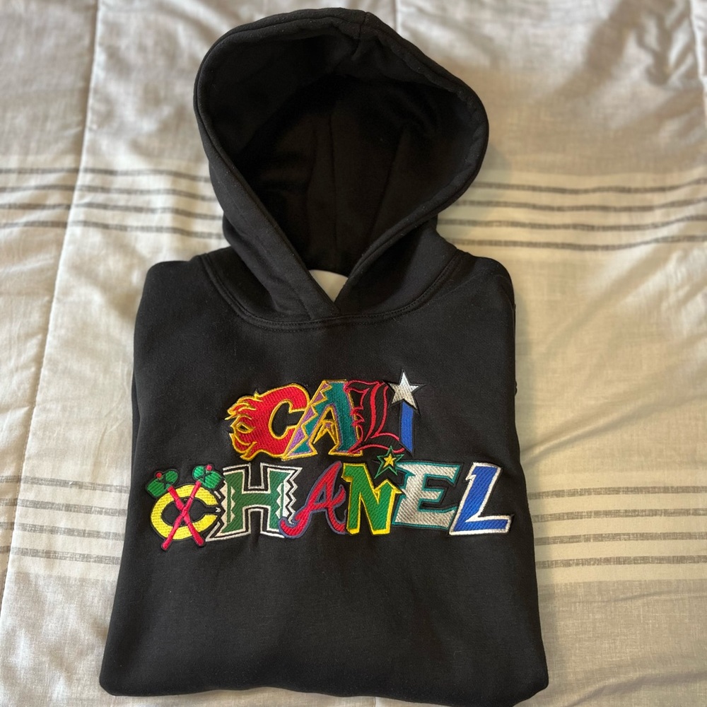 Custom “cali Chanel” hoodie, Size: M (read description) ‼️